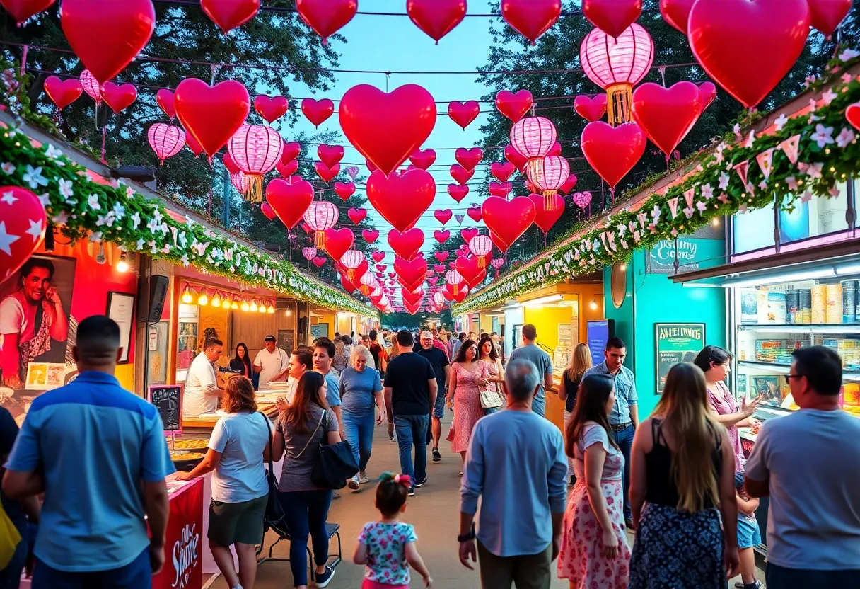 Couples enjoying Valentine's Day events in San Antonio