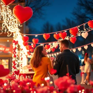 Couples enjoying Valentine's Day events in San Antonio