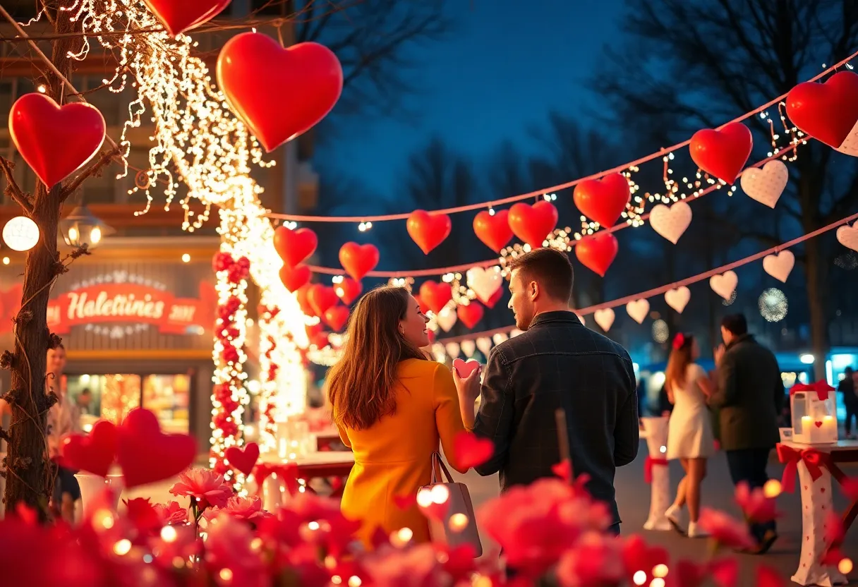 Couples enjoying Valentine's Day events in San Antonio