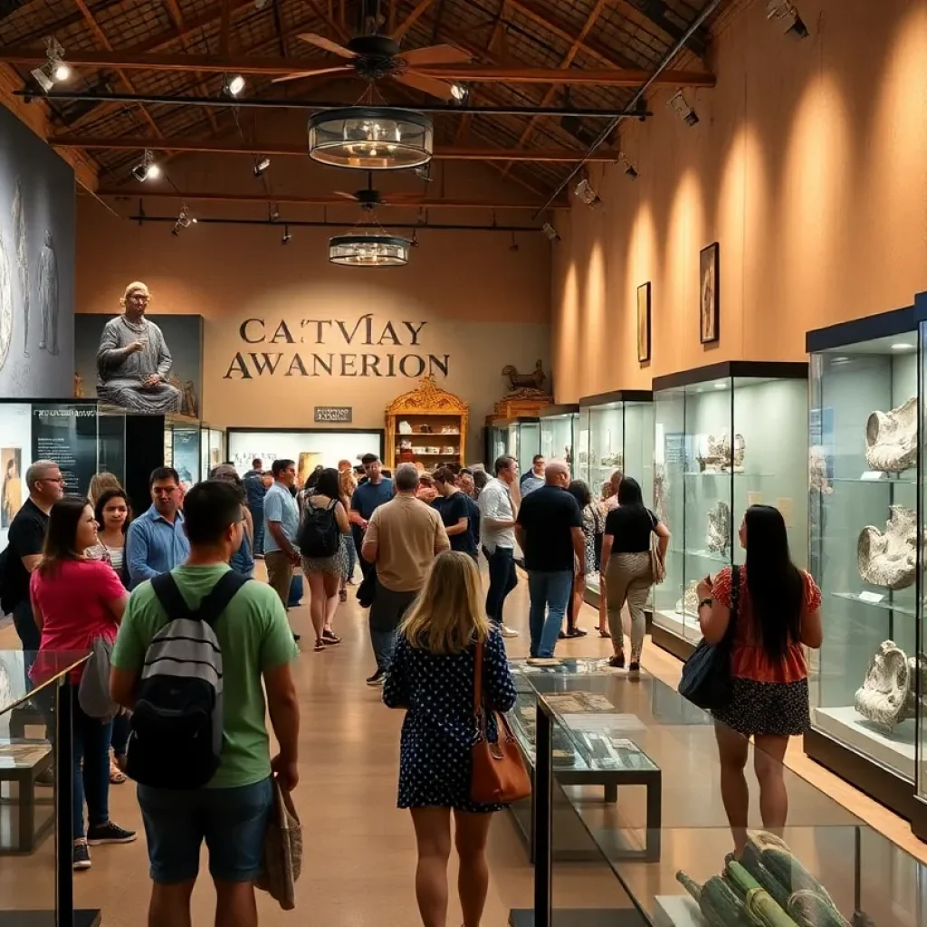 Visitors enjoying exhibits at the Witte Museum in San Antonio