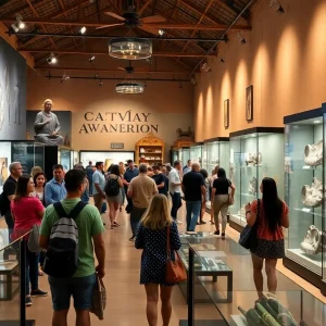 Visitors enjoying exhibits at the Witte Museum in San Antonio