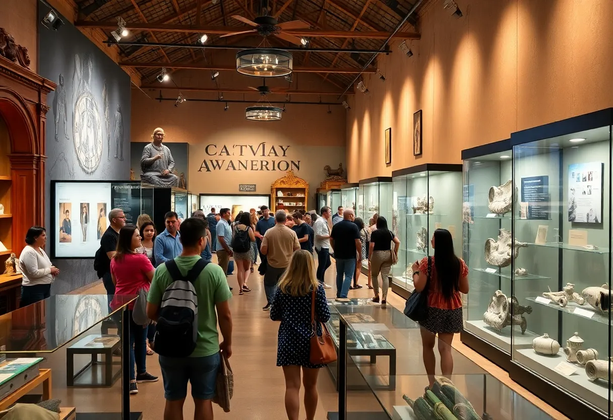 Visitors enjoying exhibits at the Witte Museum in San Antonio