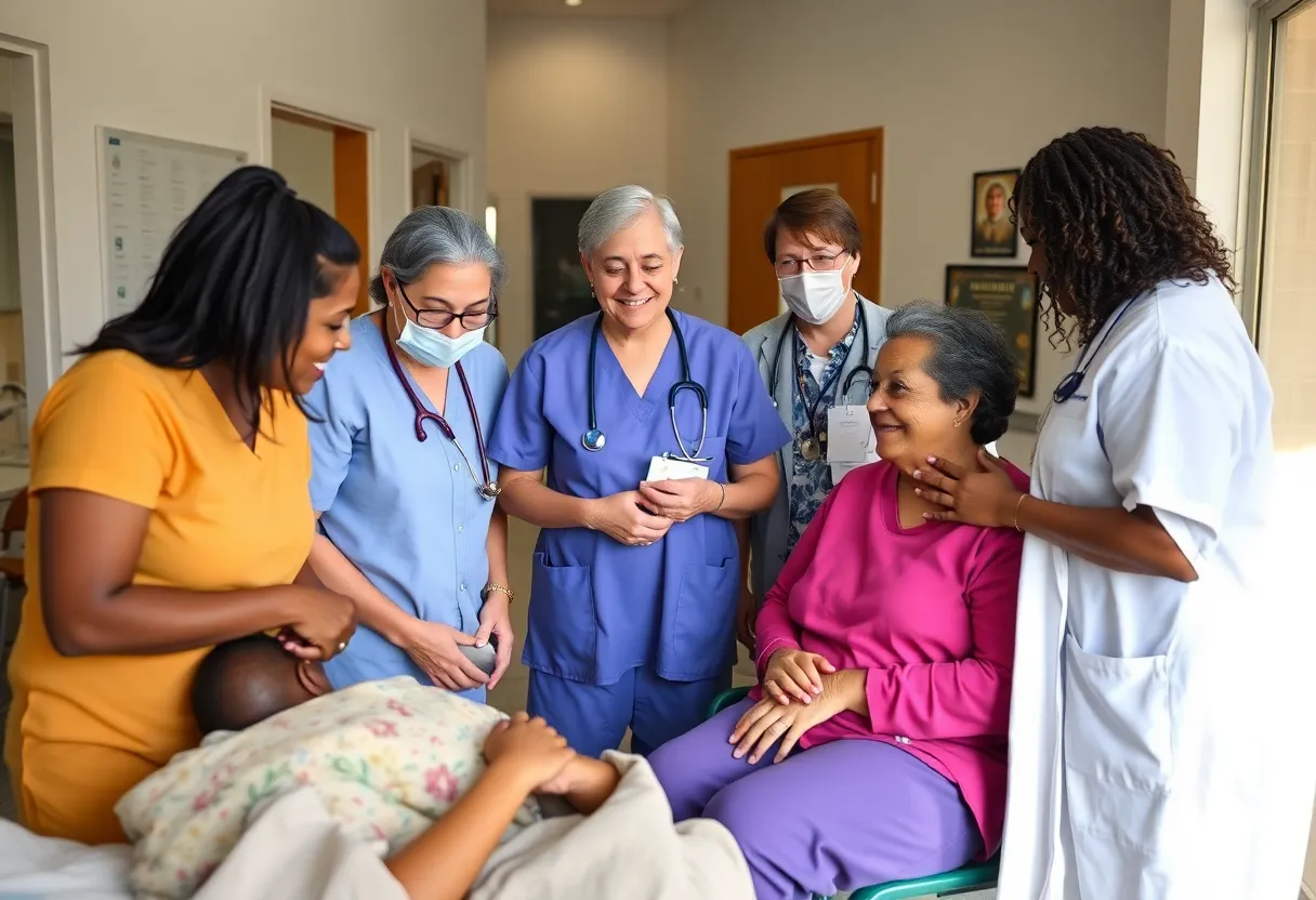 Healthcare workers in San Antonio assisting patients at CHRISTUS Health Medical Center.