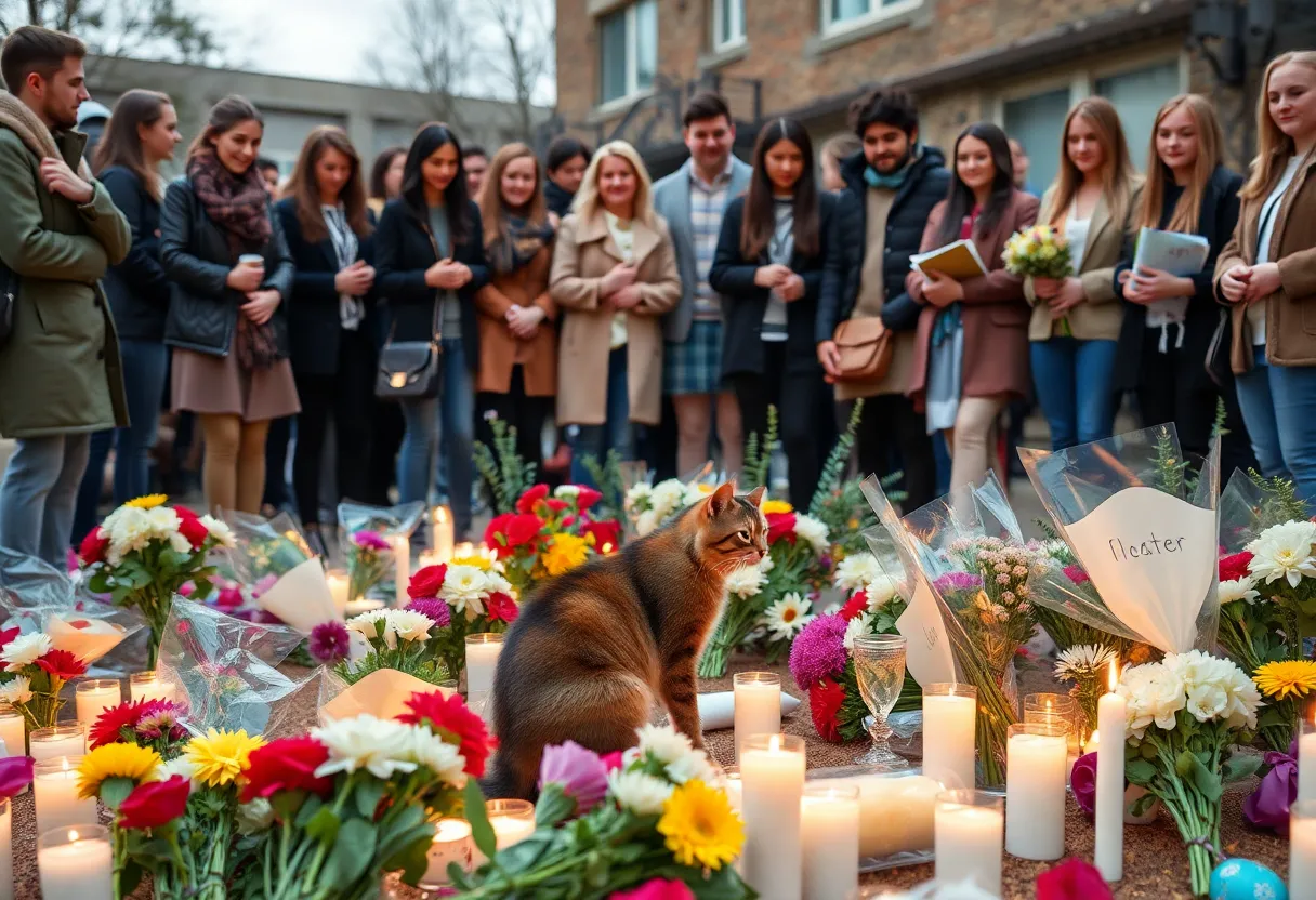 University community memorializes beloved feral cat