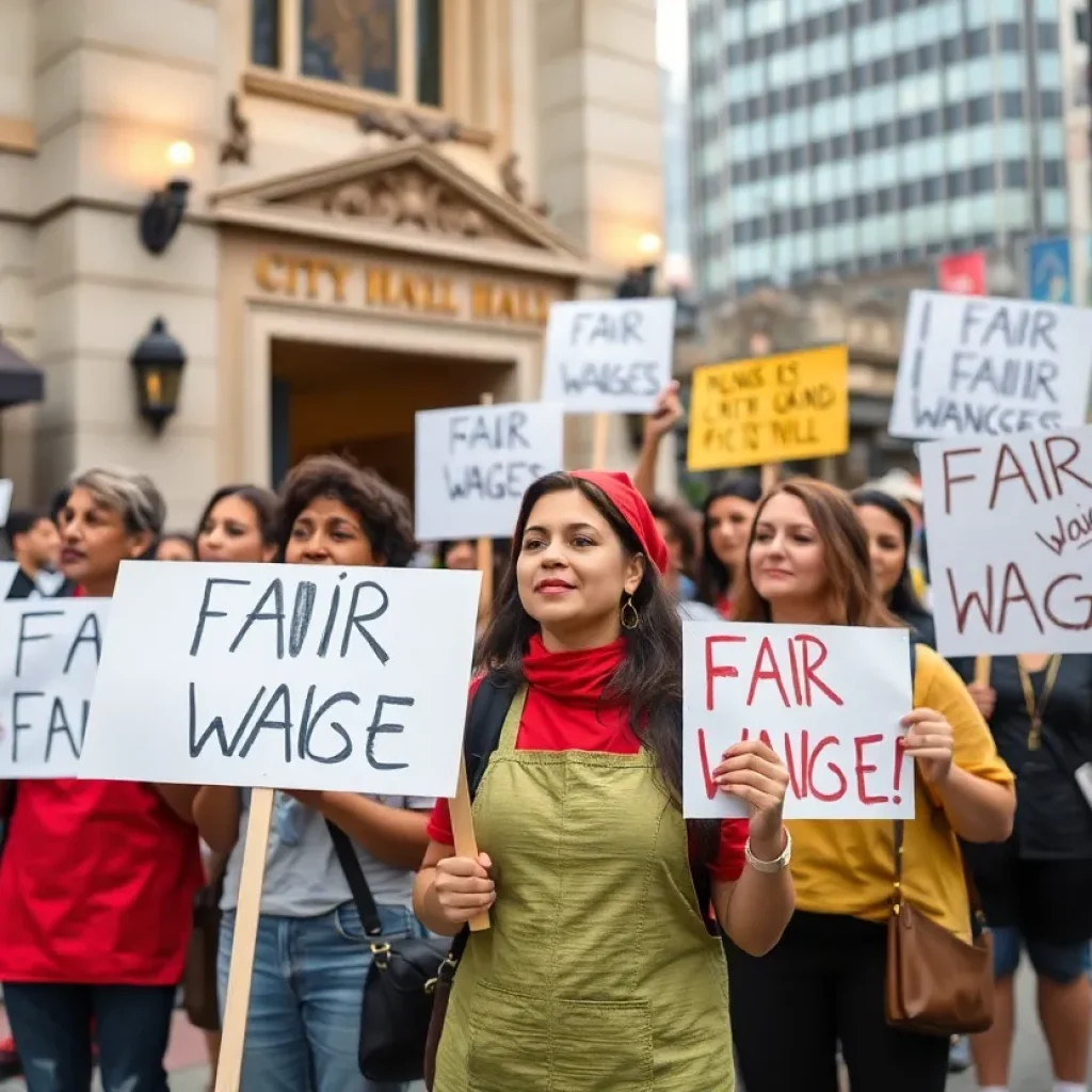 Hospitality workers advocating for fair wages in San Antonio