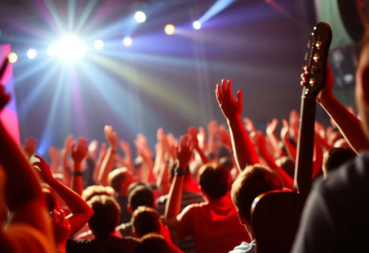 A vibrant concert atmosphere at the Frost Bank Center.