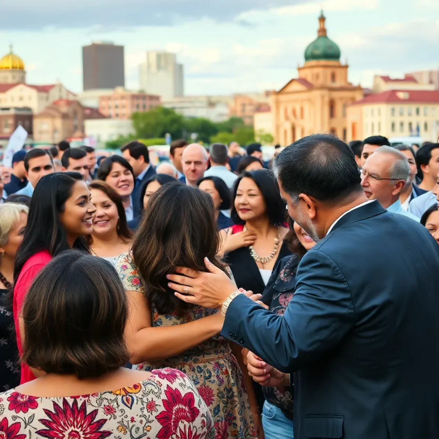 Farewell celebration for Robert Price with community members