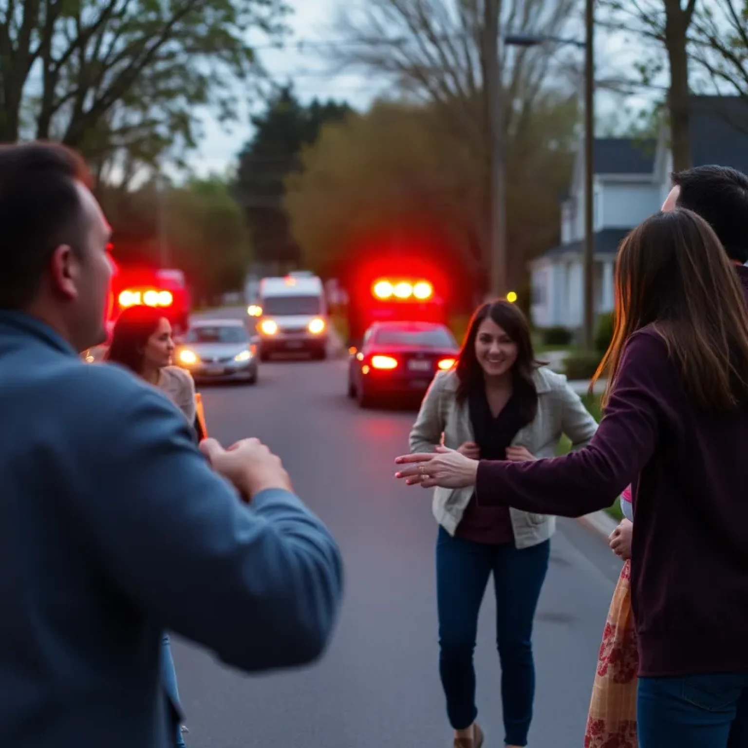 Emergency services responding to a family confrontation in San Antonio