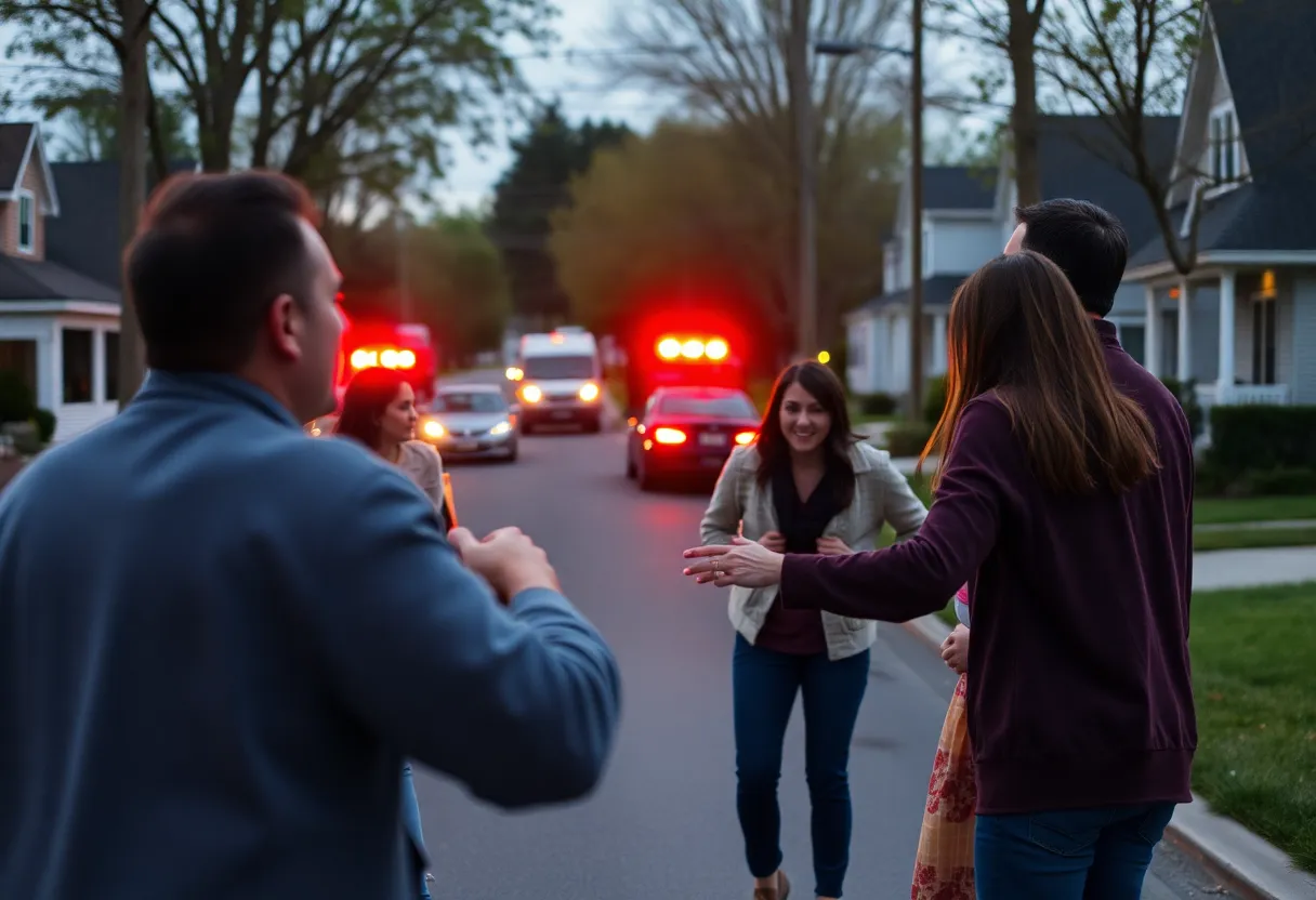 Emergency services responding to a family confrontation in San Antonio