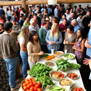 Community members engaging in discussions at the San Antonio Food Systems Summit.