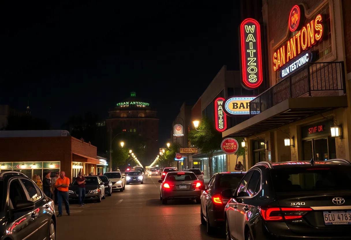 Patrons leaving bars in San Antonio utilizing the Free Rides Program.