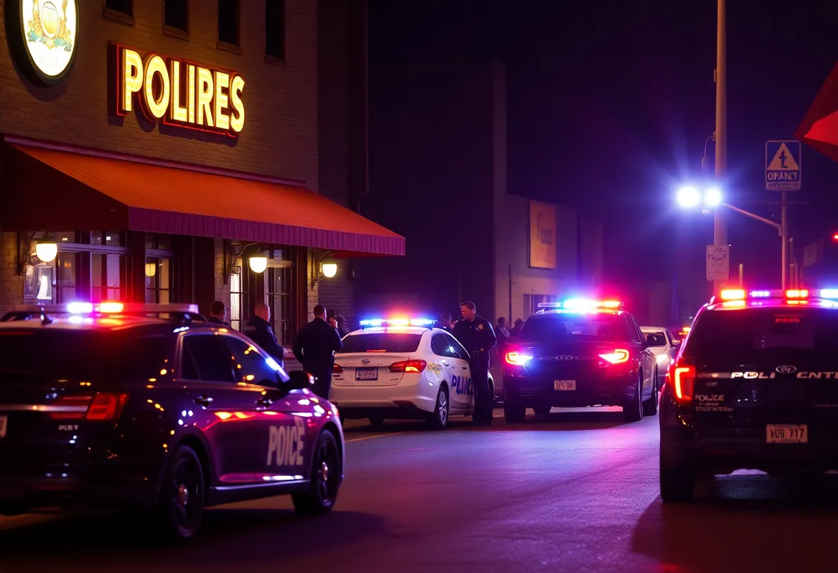 Scene of police activity in San Antonio during a shooting incident