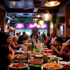 Diverse dishes being served at a San Antonio restaurant