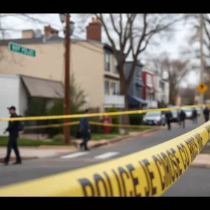 Police action at the scene of a double shooting in San Antonio.