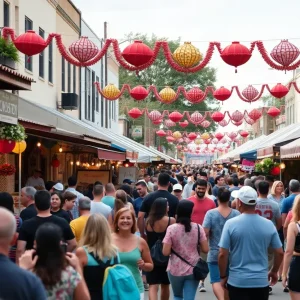 Vibrant street festival in San Antonio showcasing community culture