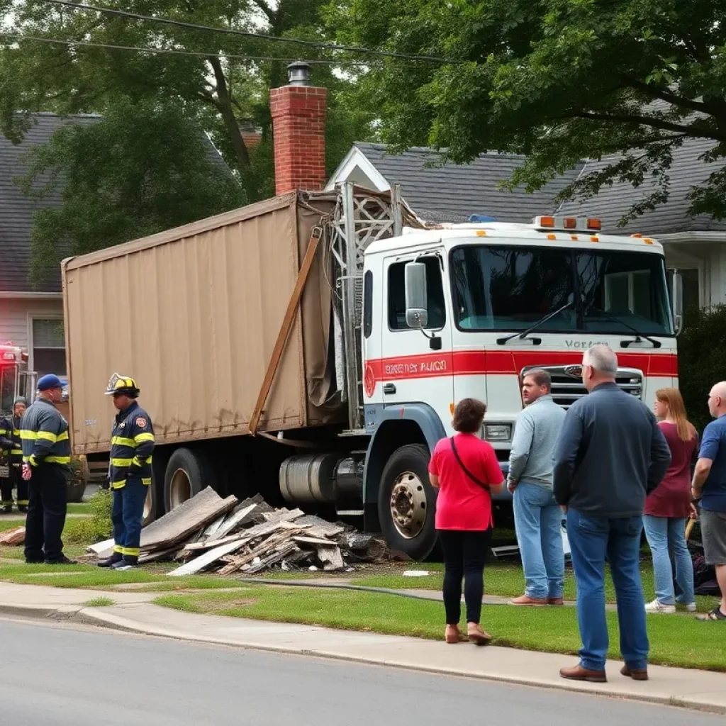 Truck crashed into a home in San Antonio