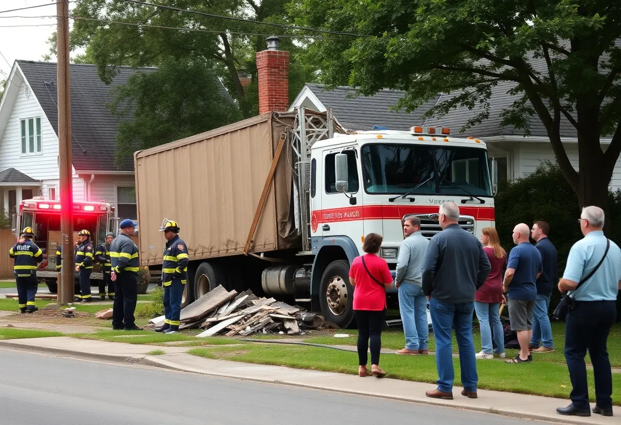 Truck crashed into a home in San Antonio