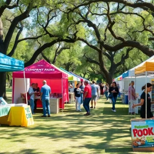 Community gathering at the Southside Book Fair in San Antonio