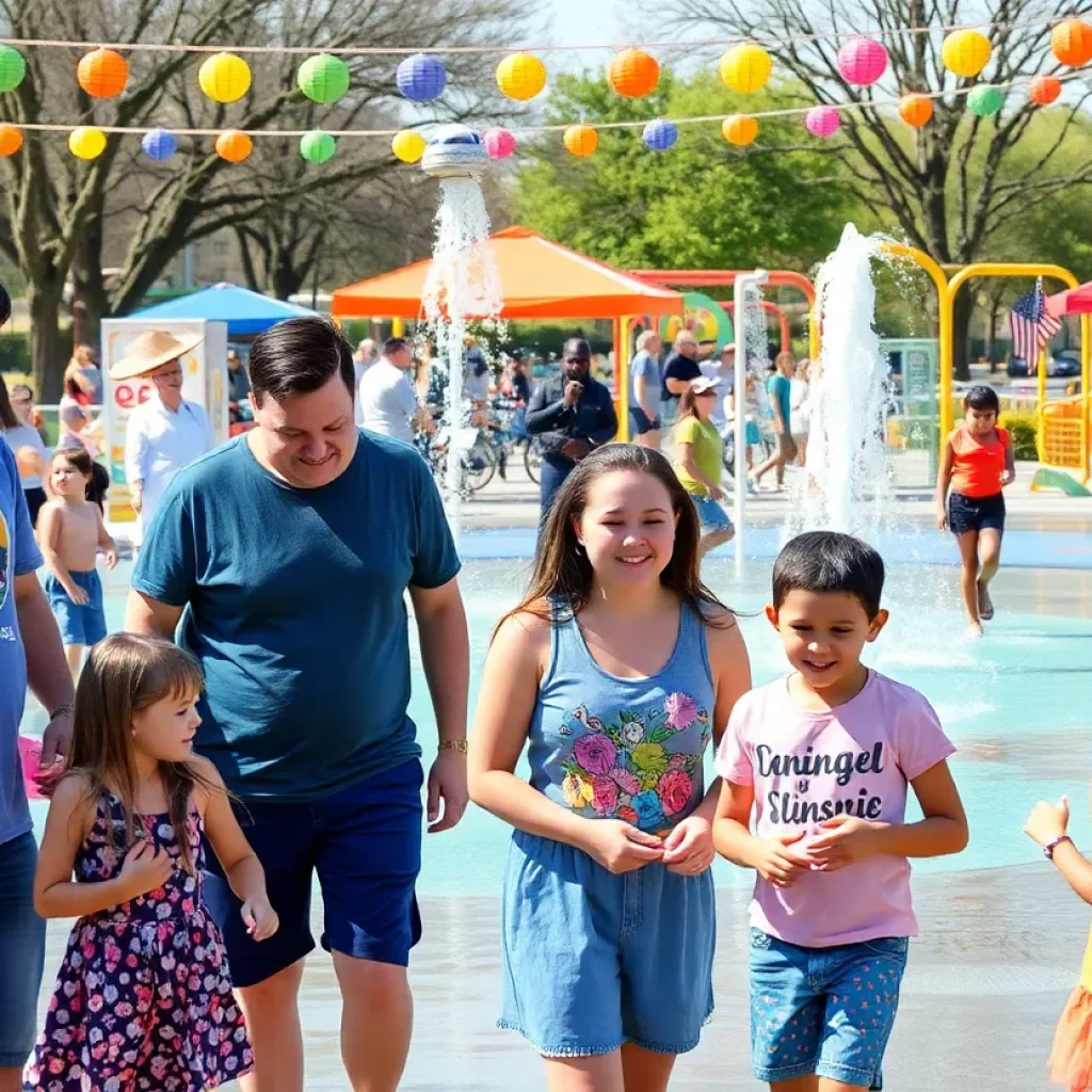 Families enjoying spring break activities in San Antonio