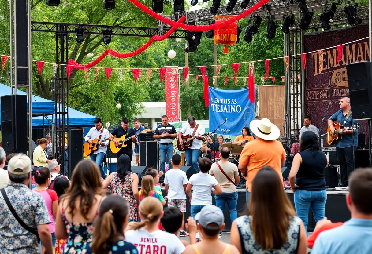 Crowd enjoying a performance at the Tejano Music Awards Fan Fair