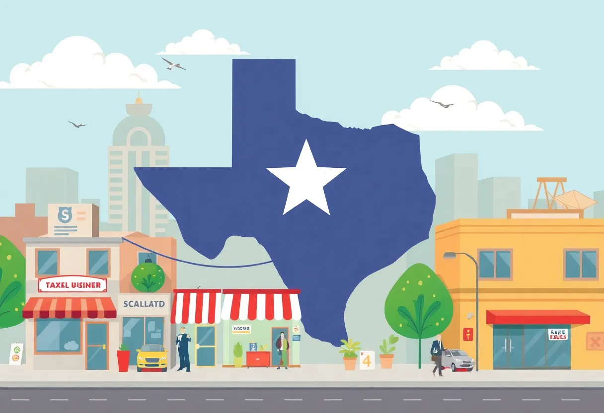 Texas Business Tax Relief Scene