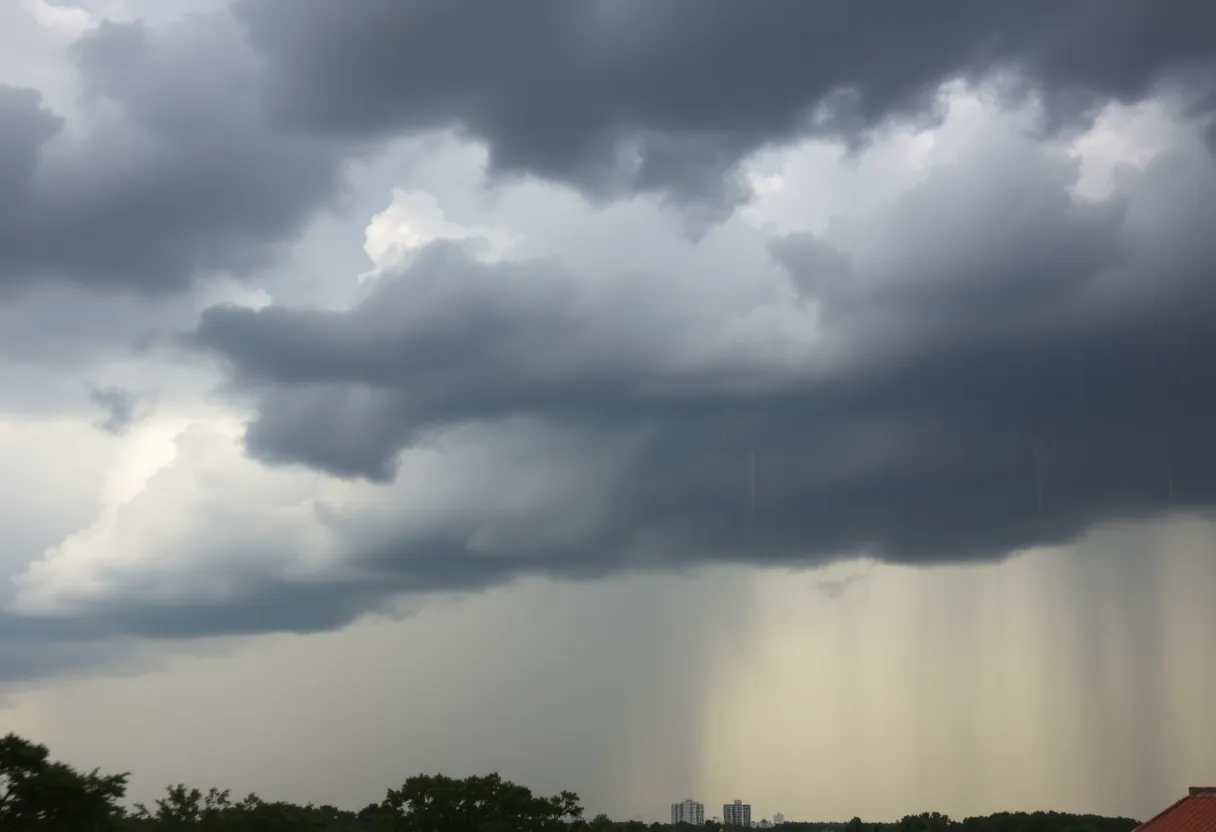 Dramatic thunderstorms bringing rain and hail to San Antonio