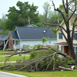 Destruction from tornadoes in impacted communities