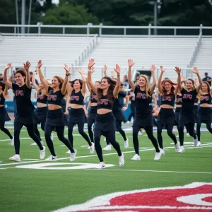 UTSA Pom Squad performing during a football game