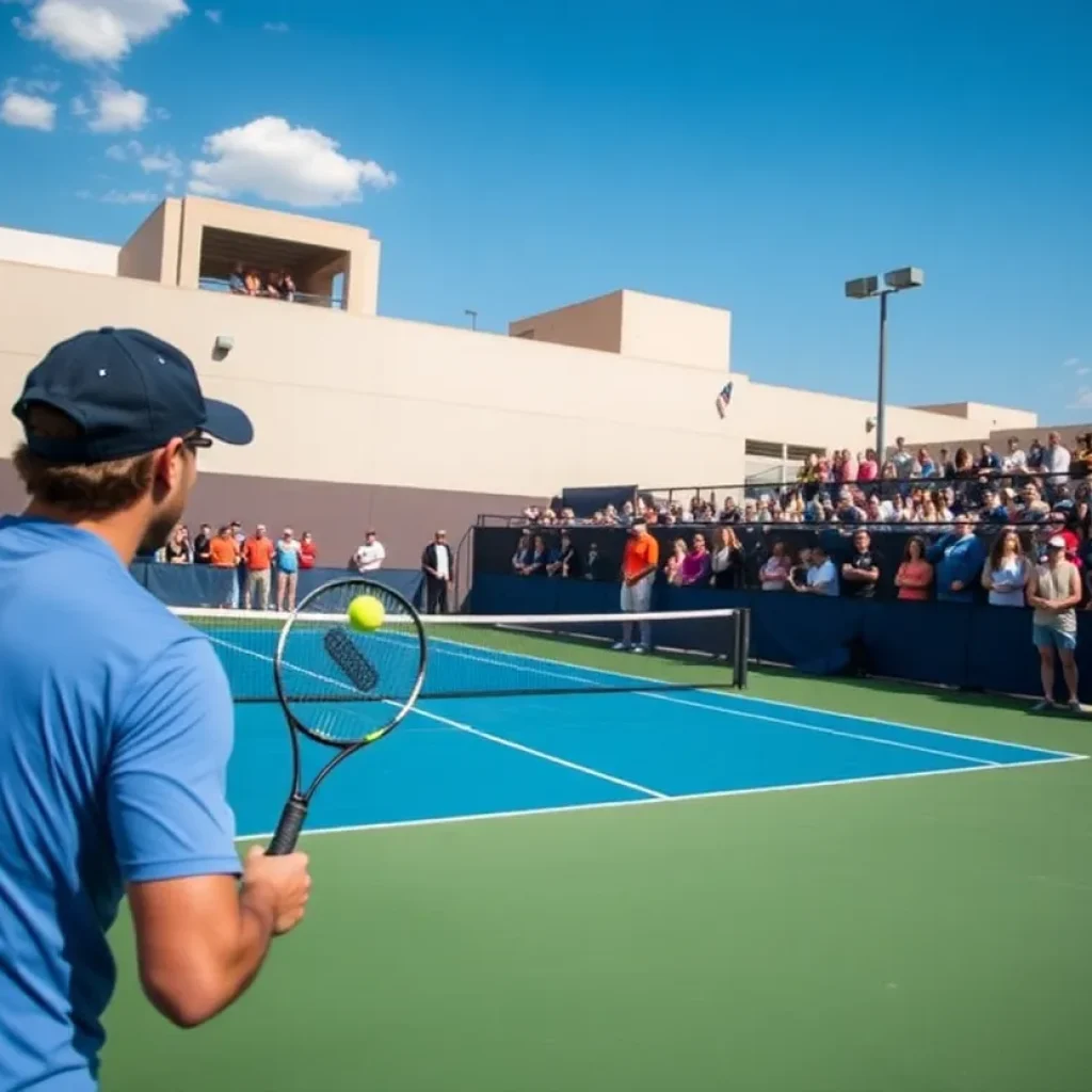 UTSA Women's Tennis Team playing against UNT