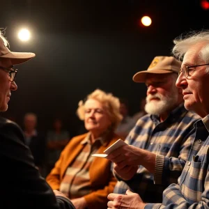 Emotional theater performance honoring Vietnam War veterans.