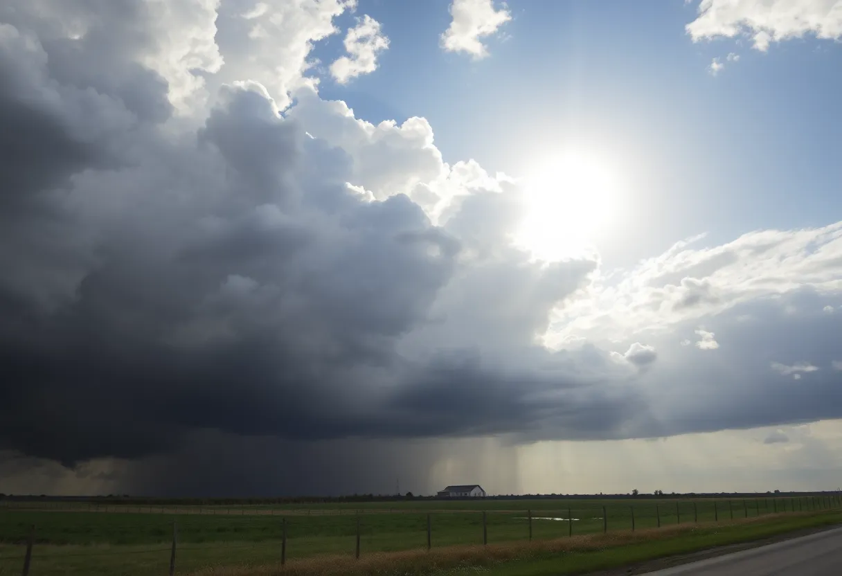 Dramatic weather changes in San Antonio, Texas