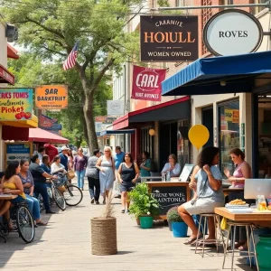 San Antonio skyline featuring women-owned businesses