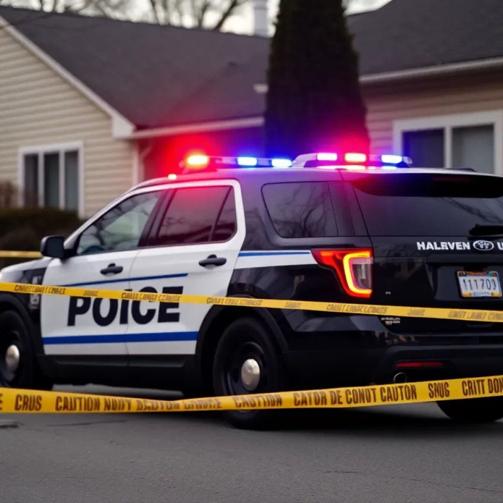 Police presence at a crime scene involving cocaine trafficking