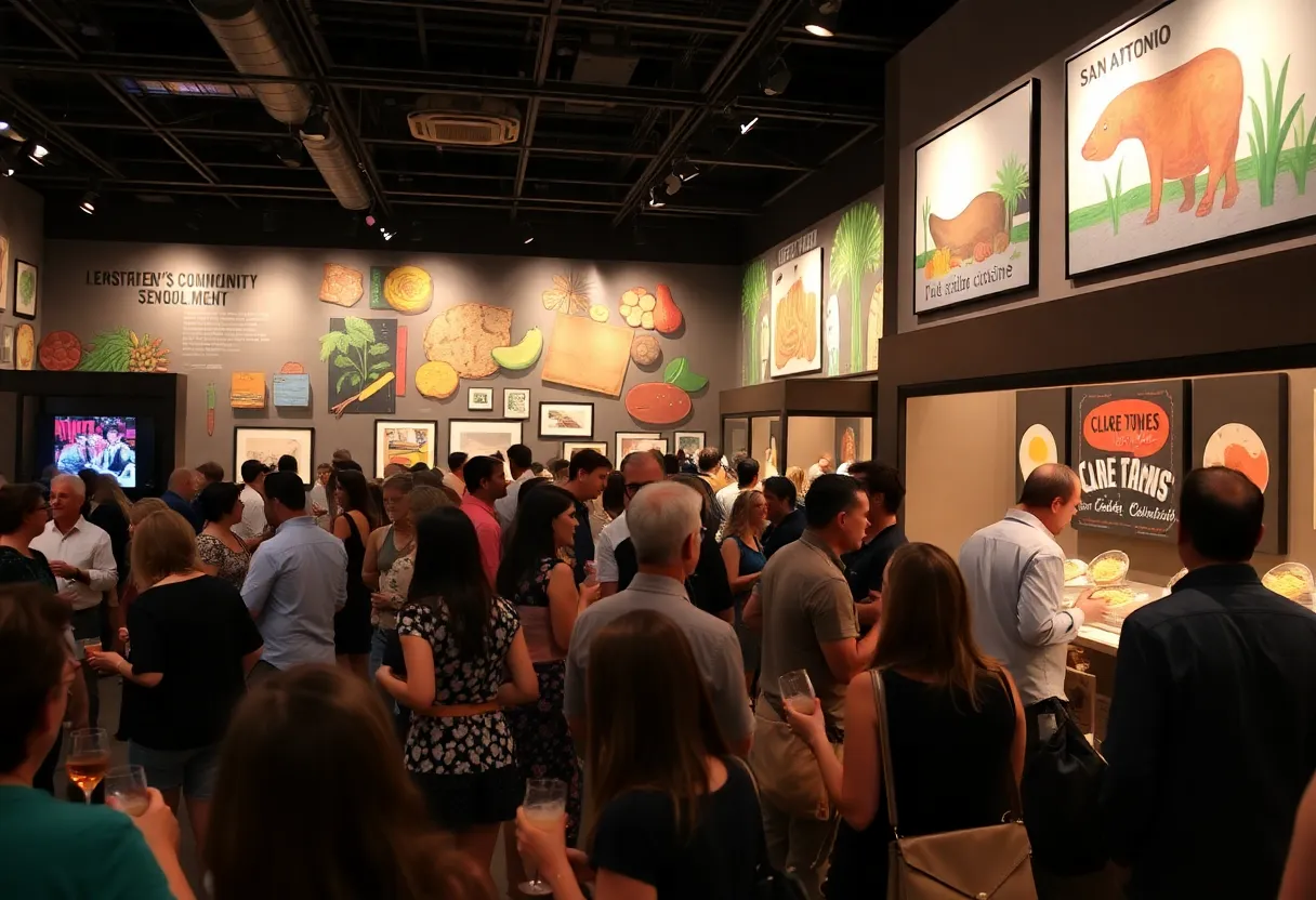 Attendees enjoying gourmet food at the CultureMap Tastemaker Awards 2025