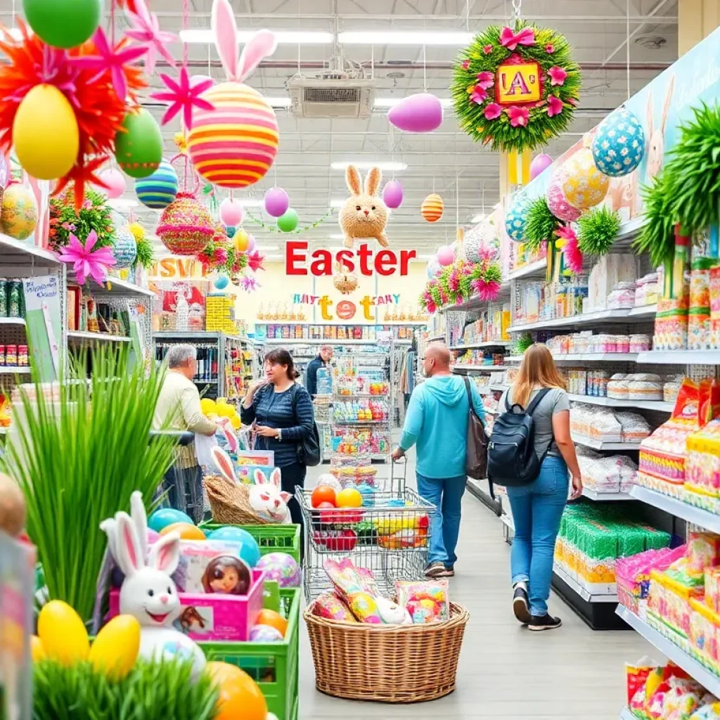 People shopping for Easter in a San Antonio store