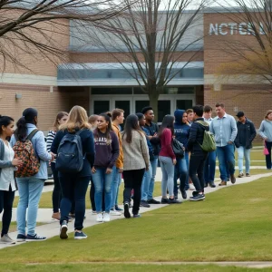 Community support at Jefferson High School after a tragic event.