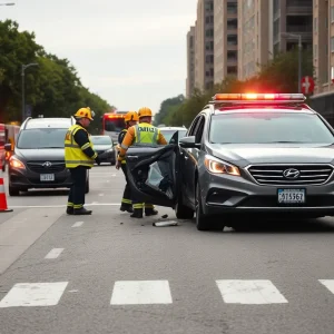Scene of a car crash on South Zarzamora Street in San Antonio