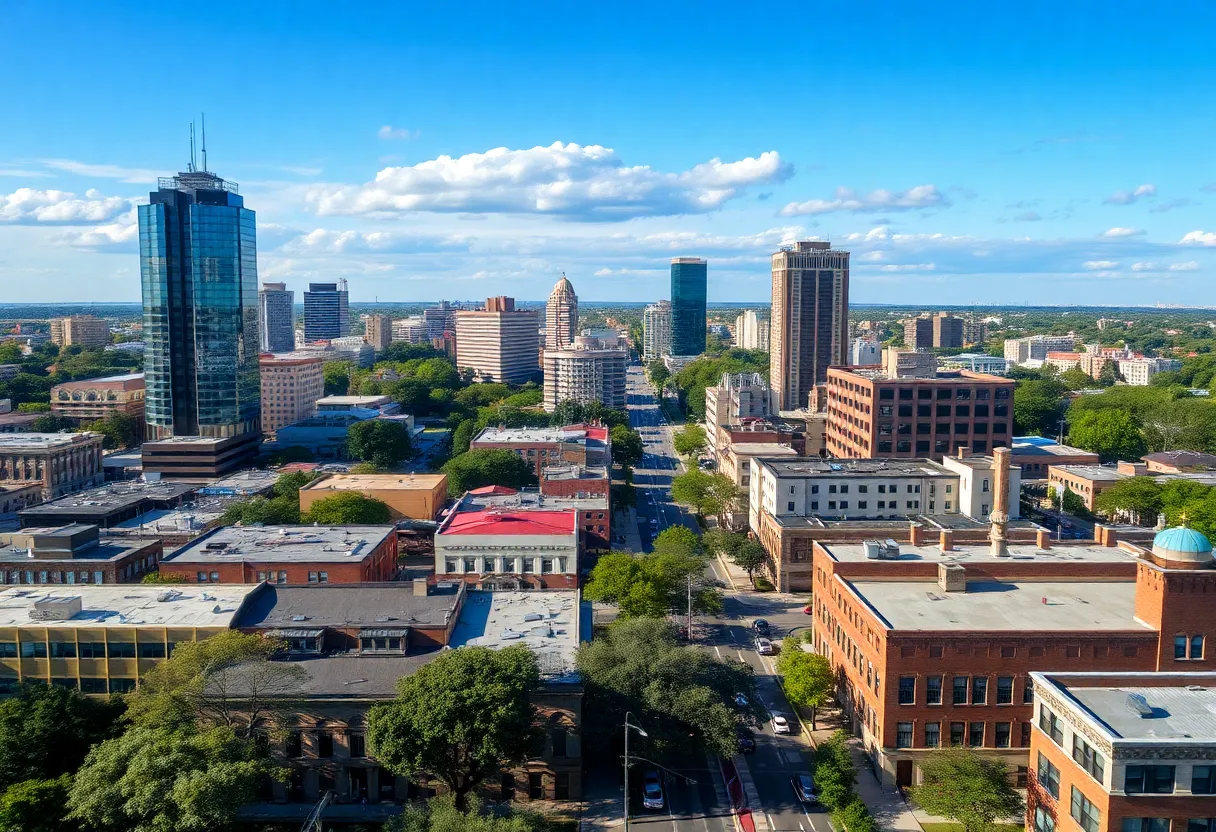 Cityscape of San Antonio showcasing community vibes