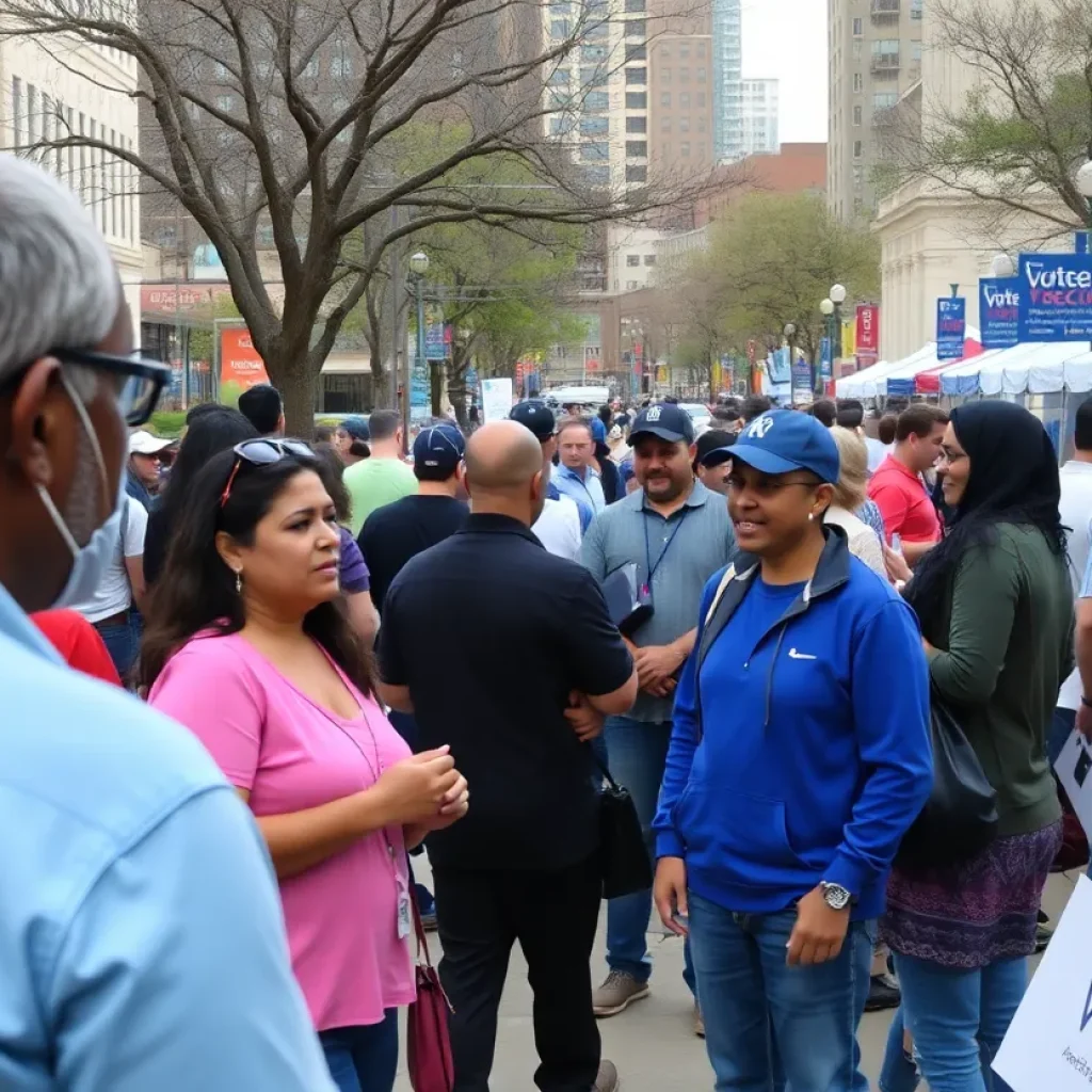 Community members engaging in the San Antonio District 1 Council Election