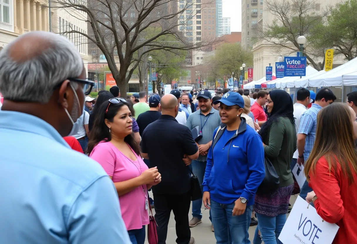 Community members engaging in the San Antonio District 1 Council Election