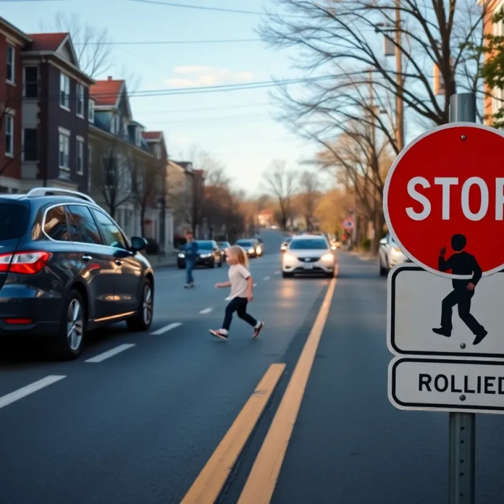 Family-friendly neighborhood with traffic calming features