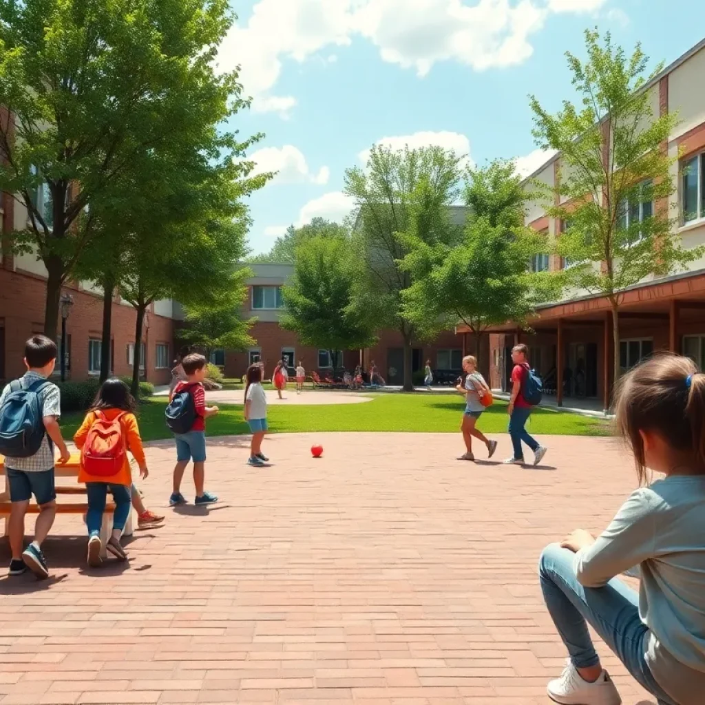 Students enjoying a healthy school environment free from vaping influences.