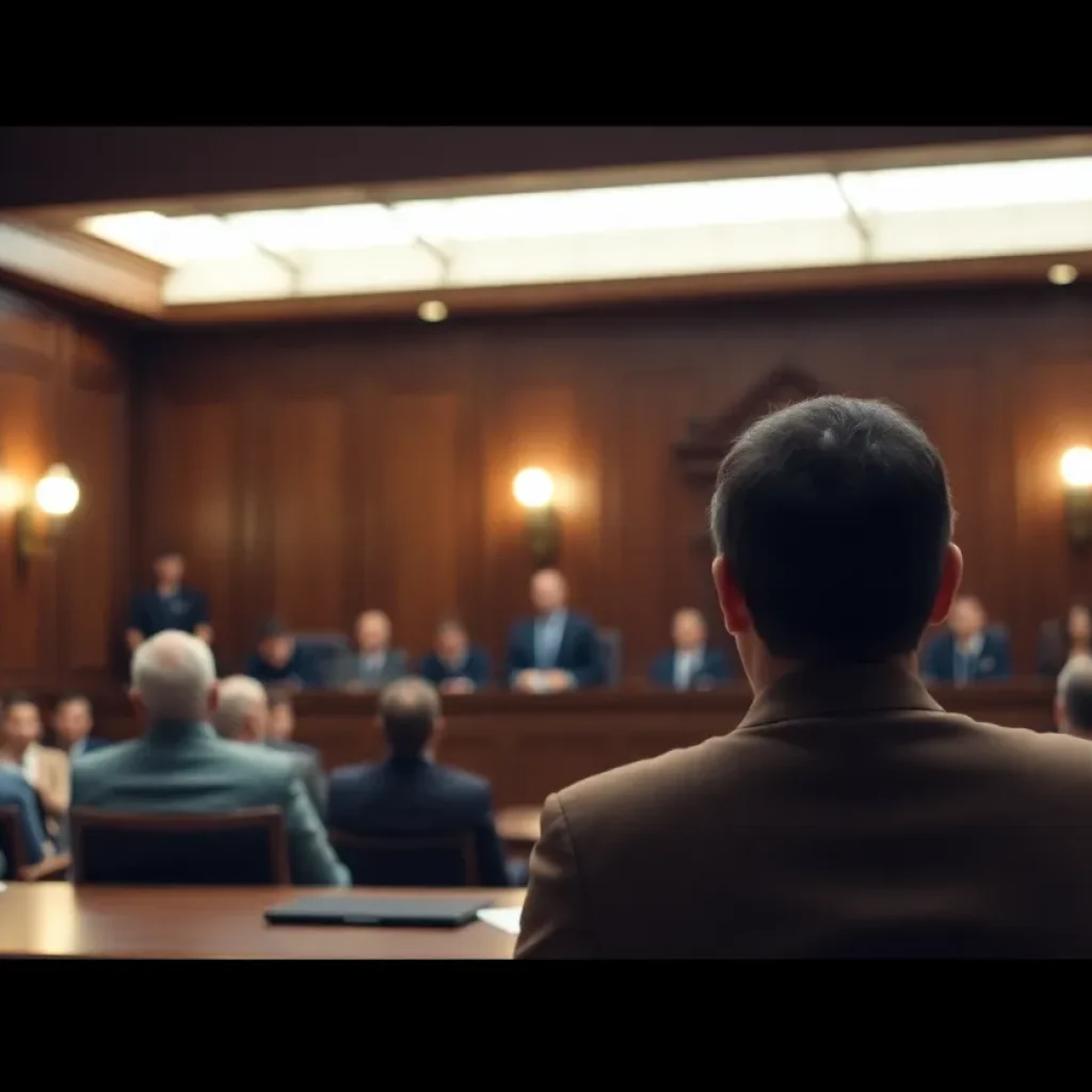 Courtroom scene during the Tay-K 47 trial verdict announcement